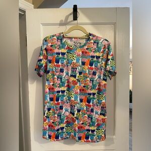 NYC cats at a flower stand shirt